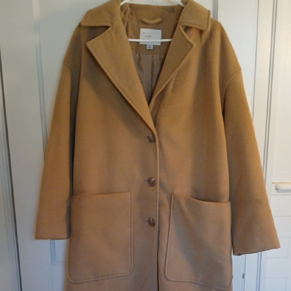 a new day Camel Trench Coat - Picture 3 of 7